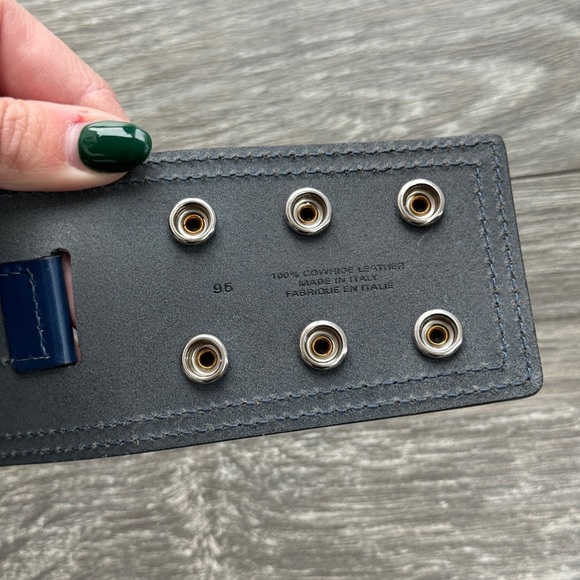 ISABEL MARANT NWT Navy Moshy Knot Leather Wrap Belt size 95 - Picture 8 of 15